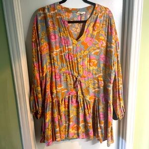Entro Multicolor Floral Tunic Top